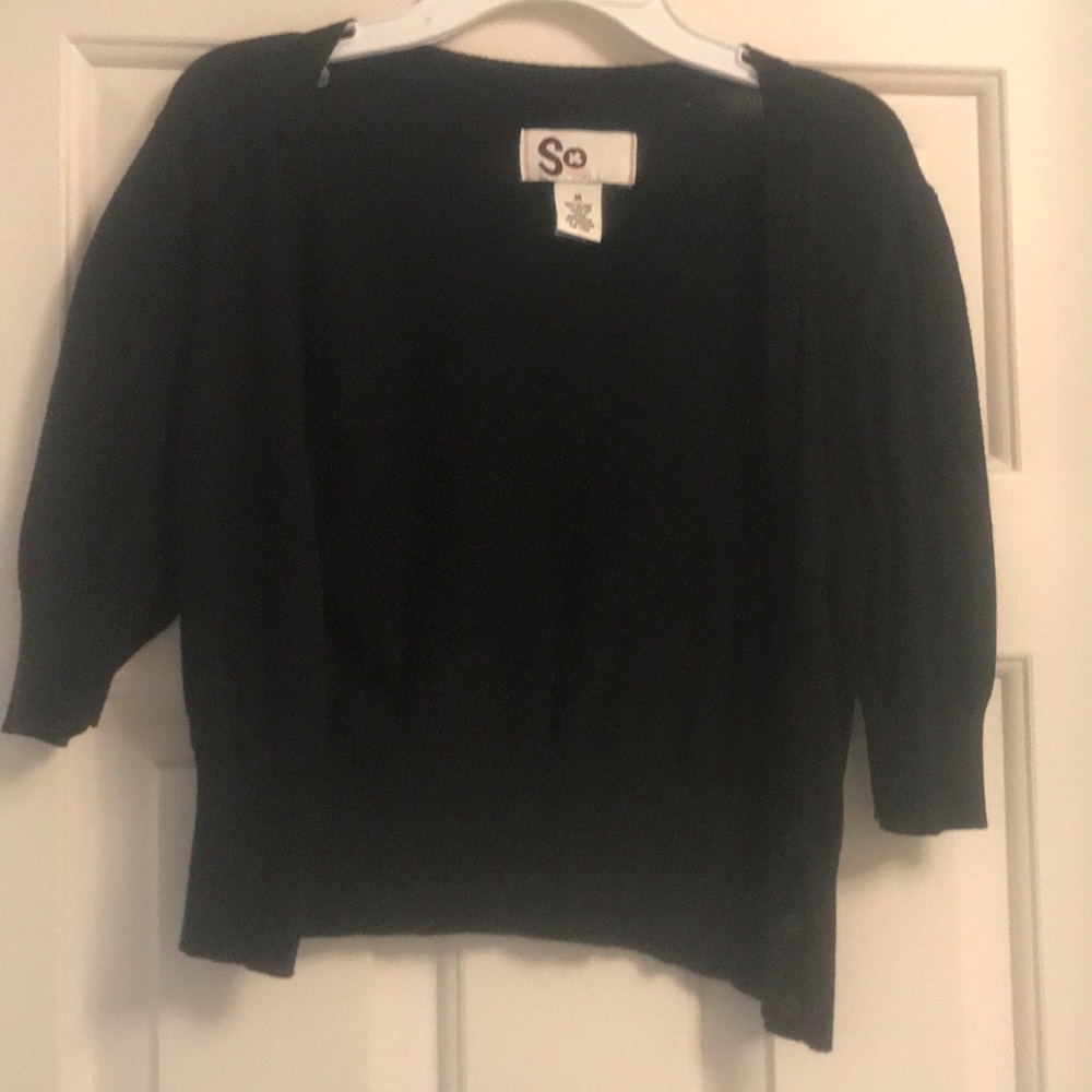 Short sleeve dress sweater